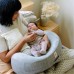 Ergobaby Nursing Pillow Natural Curve  หมอนให้นมอเนกประสงค์ สี Grey with Strap